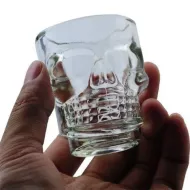 Koponya formájú pálinkás pohár készlet - 4 db