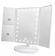 Három paneles tükör LED Dot világítással
