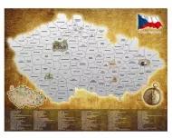 Csehország kaparós térképe