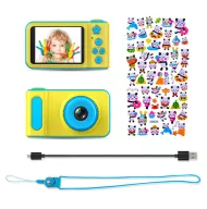 Gyermek mini fényképező kamerával - sárga-kék