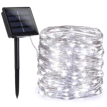 Solar LED füzér - 100 LED