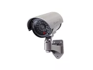Fiktív CCTV térfigyelő kamera - elemmel működik - ezüst