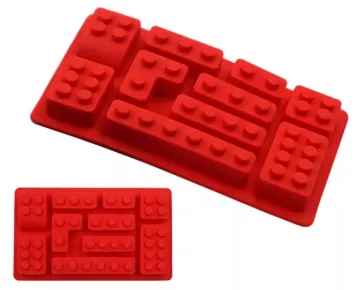 LEGO kocka formájú szilikon jégforma