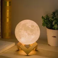 3D hold lámpa - Moon Light